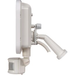 Luceco Castra Outdoor LED Floodlight With PIR Sensor White 30W 3150lm