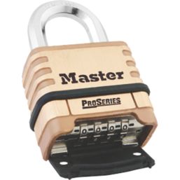 Master Lock  Brass Weatherproof  Combination  Padlock Brass 58mm