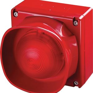 Apollo XP95 Open-Area Multi-Tone Sounder Beacon Weatherproof Red with Isolator