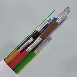 CQR 8 Core Type 1 Dca LSZH Professional Copper Cable White 100m