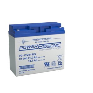 PowerSonic 12V 21Ah VRLA Battery T12 Terminal