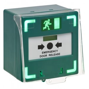 SSP Green Resettable Triple Pole Break Glass Sounder LED Deep Back Box