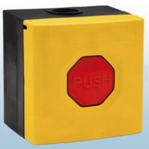 STI Momentary Button Dual Mount DPCO Yellow-Red Button
