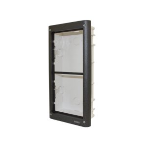 Videx 4000 Series 2 Module Flush Back Box & Front Support Frame Gunmetal Grey